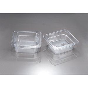 투명한 사각 플라스틱 그릇(밧드형)